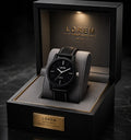 Luxury Lorem Quartz Watch – Premium Black Dial Leather Strap Timepiece